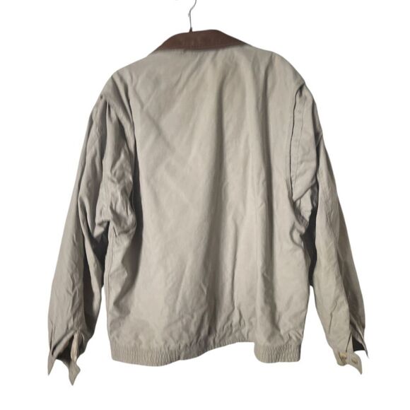 L.L. Bean Vintage Chore Coat Work Coat Leather Collar XL Tall - Picture 7 of 13